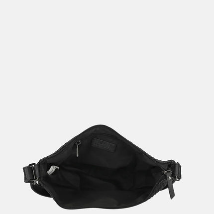 Enrico Benetti Raffia Banana Crossbody Tas