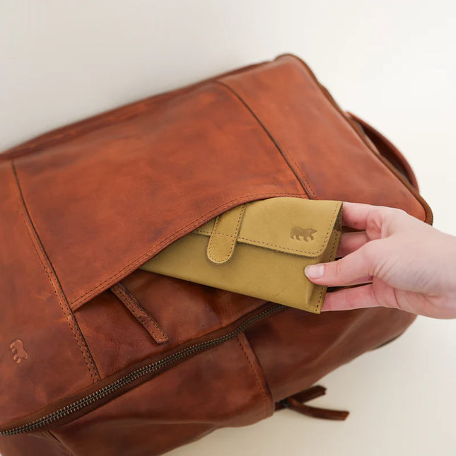 Bear Design Leren Cabin Laptop Rugzak Odin CL45375