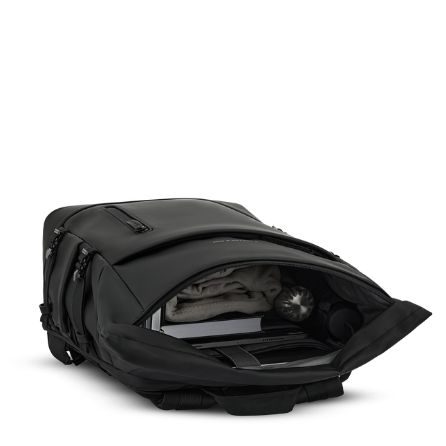 Kapten & Son Rugzak Helsinki Pro All Black 15.6 Inch