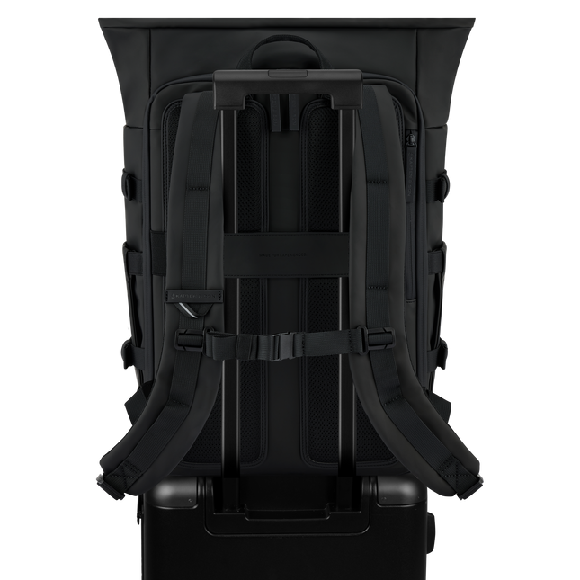 Kapten & Son Rugzak Helsinki Pro All Black 15.6 Inch