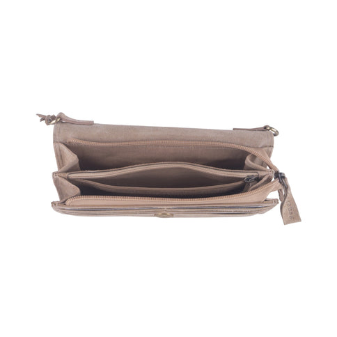Bag2Bag Schoudertas/Clutch Amalfi Suede