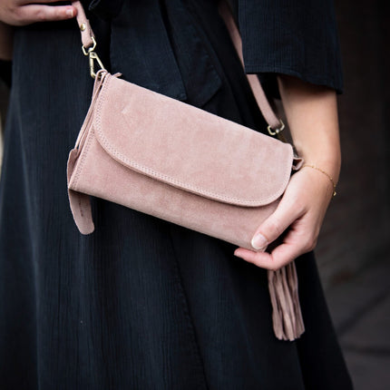 Bag2Bag Schoudertas/Clutch Amalfi Suede