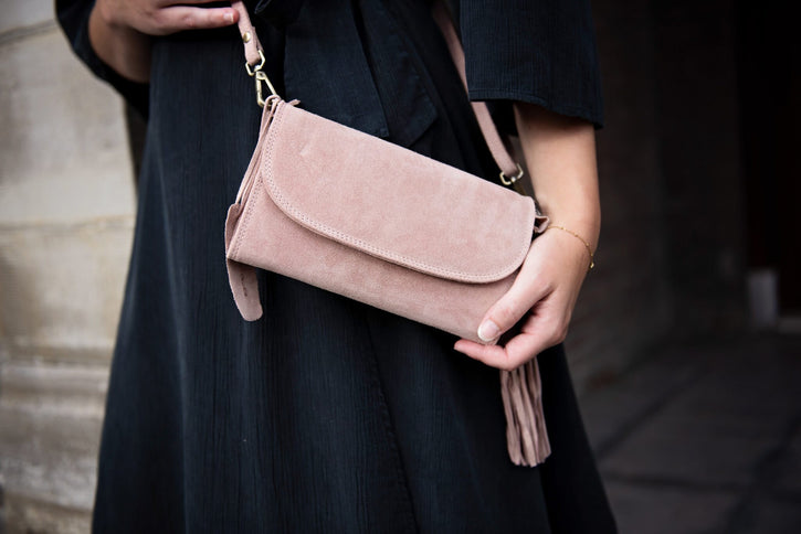 Bag2Bag Schoudertas/Clutch Amalfi Suede