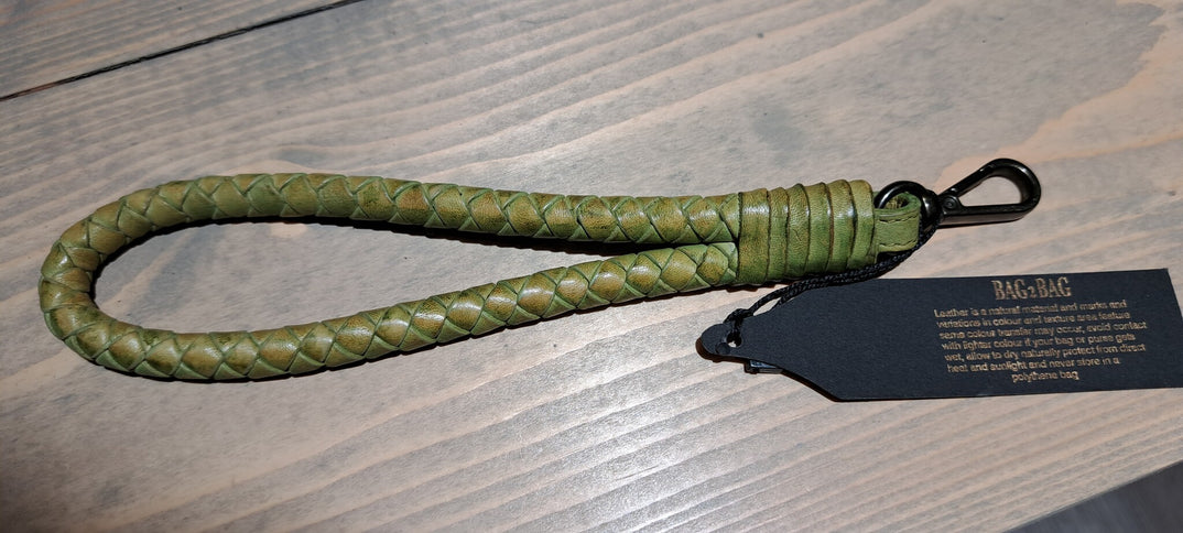 Bag2Bag Telefoonkoord / Polsband Gevlochten Leer