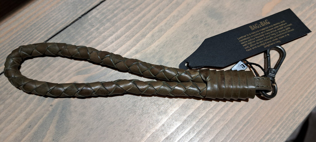 Bag2Bag Telefoonkoord / Polsband Gevlochten Leer