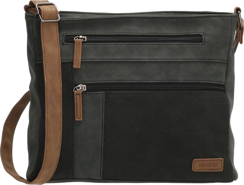 Beagles Brunete Crossbody Schoudertas Handige Ritsvakken