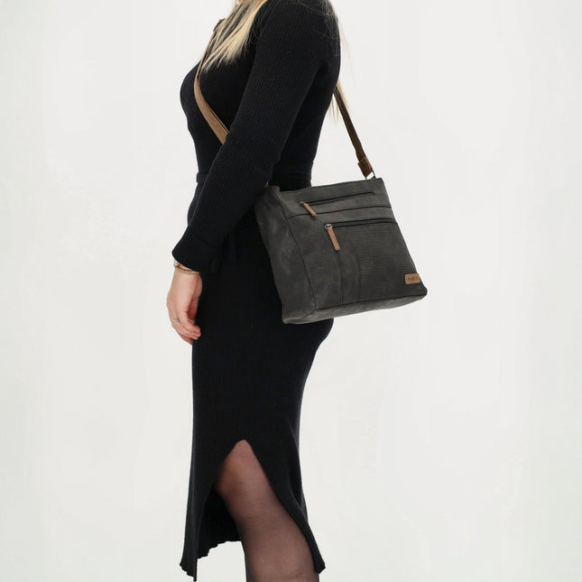 Beagles Brunete Crossbody Schoudertas Handige Ritsvakken