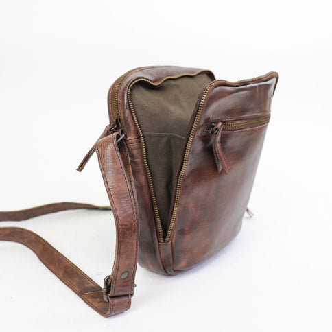 Bear Design Herentas Crossbody Medium Bruin