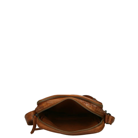 Bear Design Herentas Crossbody Medium Cognac