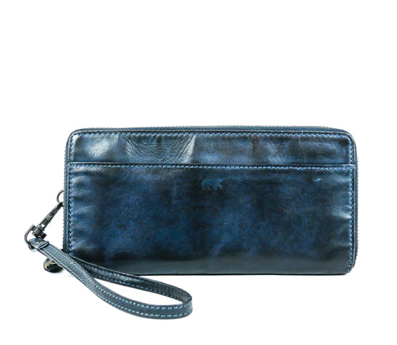 Bear Design Rits Portemonnee Cow Lovato Blauw