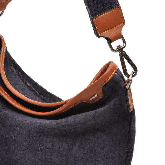 Berba Hobo Schoudertas Croco Suède
