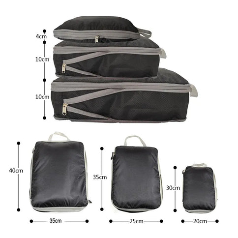 ByMetz Compressie Packing Cubes - 3Pcs - Compress Technology®