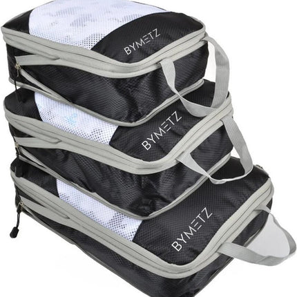 ByMetz Compressie Packing Cubes - 3Pcs - Compress Technology®