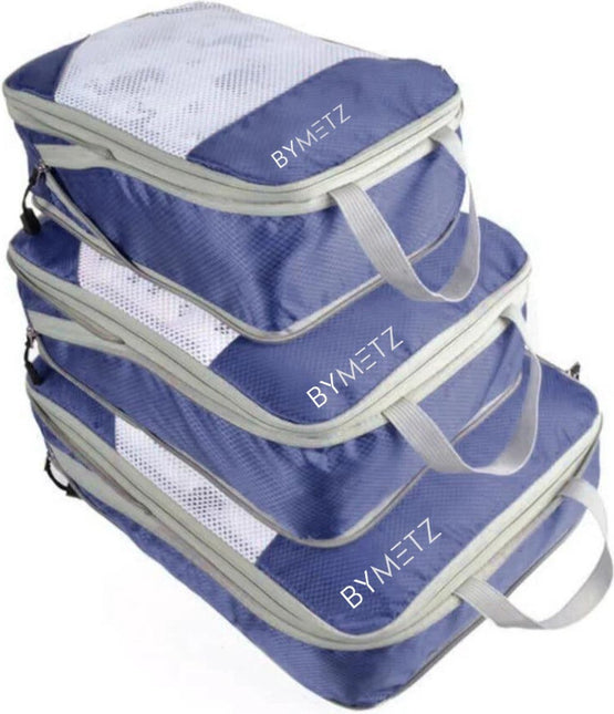 ByMetz Compressie Packing Cubes - 3Pcs - Compress Technology®
