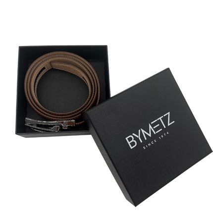 ByMetz Riem met Automatische Gesp - Camel