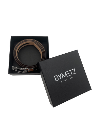 ByMetz Riem met Automatische Gesp - Cognac