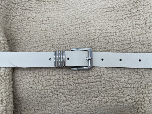 ByMetz Riem Napoli Crème Wit / Zilver