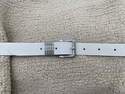 ByMetz Riem Napoli Crème Wit / Zilver