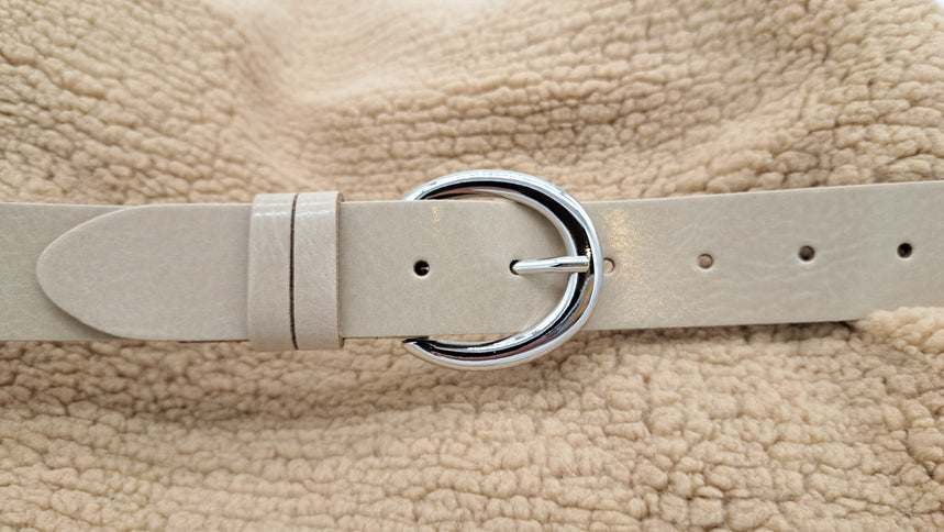 ByMetz Riem Puglia Crème/Zilver