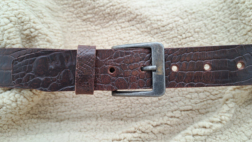ByMetz Riem Roma Bruin Croco