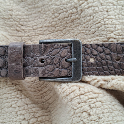 ByMetz Riem Roma Taupe Croco