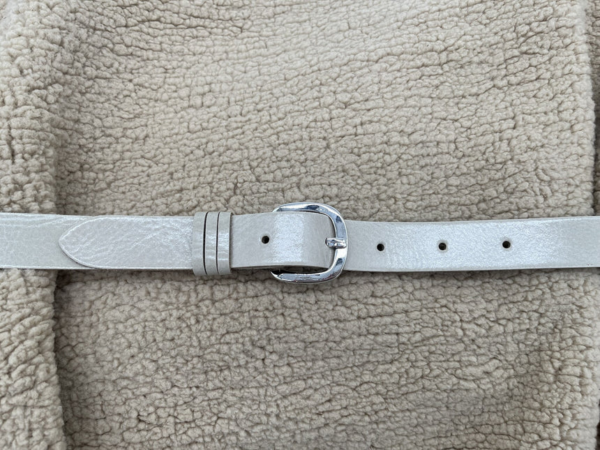 ByMetz Riem Toscane Crème/Zilver