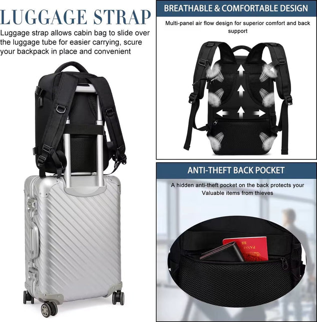 ByMetz Rugzak 40x20x25 Ryanair Handbagage