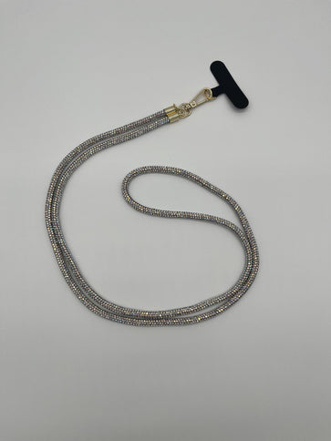 ByMetz Telefoonkoord Zilver Glitters
