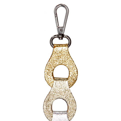 Charm London Leren Schouderband Multi Goud