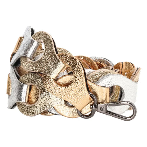 Charm London Leren Schouderband Multi Goud