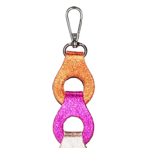 Charm London Leren Schouderband Multicolor