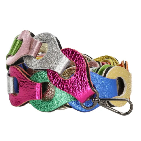 Charm London Leren Schouderband Multicolor