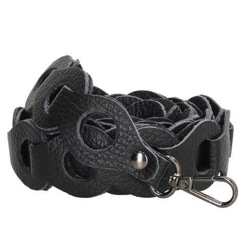 Charm London Leren Schouderband Zwart