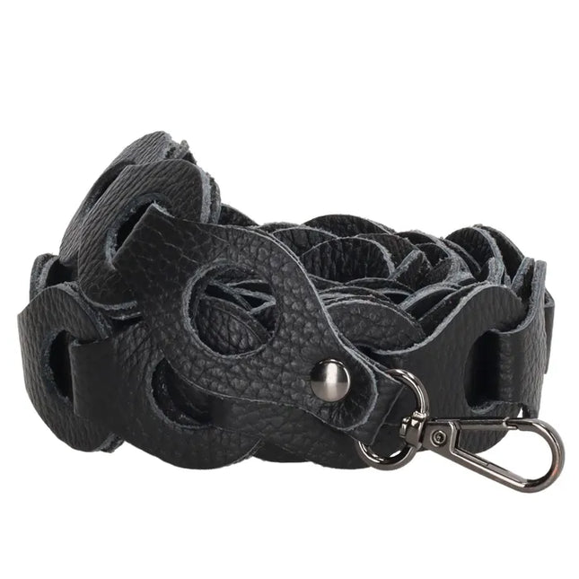 Charm London Leren Schouderband Zwart