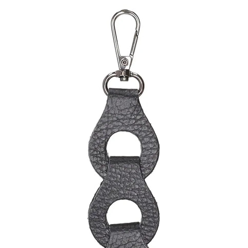 Charm London Leren Schouderband Zwart