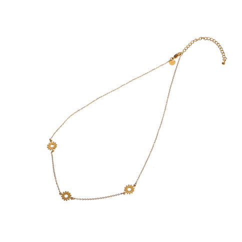 Day & Eve by Go Dutch Label 3 Flowers Necklace