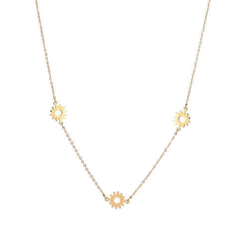 Day & Eve by Go Dutch Label 3 Flowers Necklace