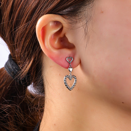 Day & Eve by Go Dutch Label 3 Hearts Earrings