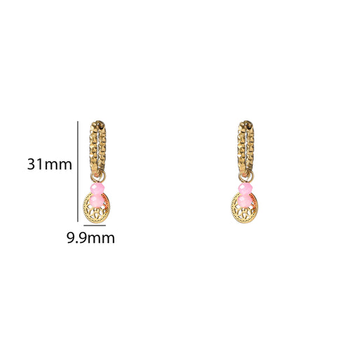 Day & Eve by Go Dutch Label Beaded Coin Hoops