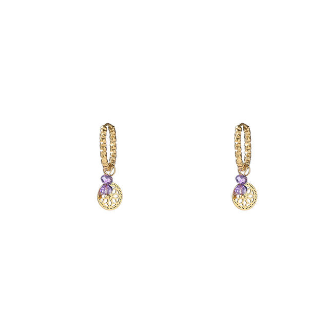 Day & Eve by Go Dutch Label Beaded Coin Hoops