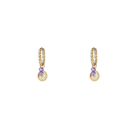 Day & Eve by Go Dutch Label Beaded Coin Hoops