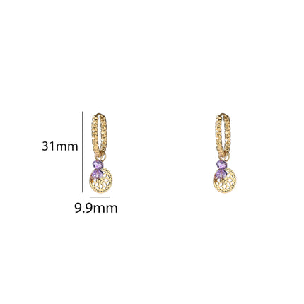 Day & Eve by Go Dutch Label Beaded Coin Hoops