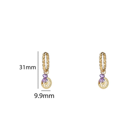 Day & Eve by Go Dutch Label Beaded Coin Hoops