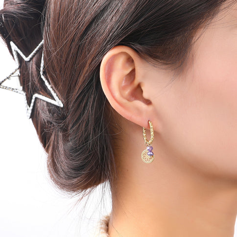 Day & Eve by Go Dutch Label Beaded Coin Hoops