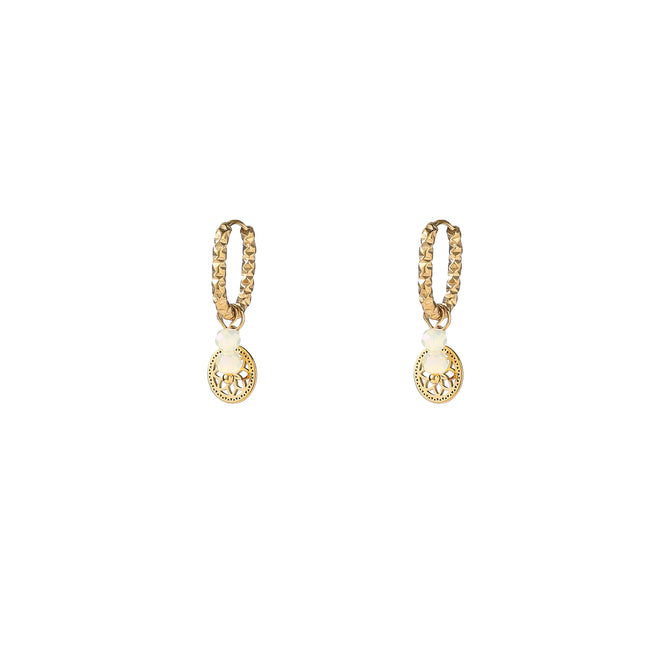 Day & Eve by Go Dutch Label Beaded Coin Hoops