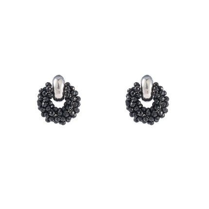 Day & Eve by Go Dutch Label Beaded Studs Black & Mint Mix