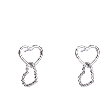 Day & Eve by Go Dutch Label Big Double Dot Hearts Earrings