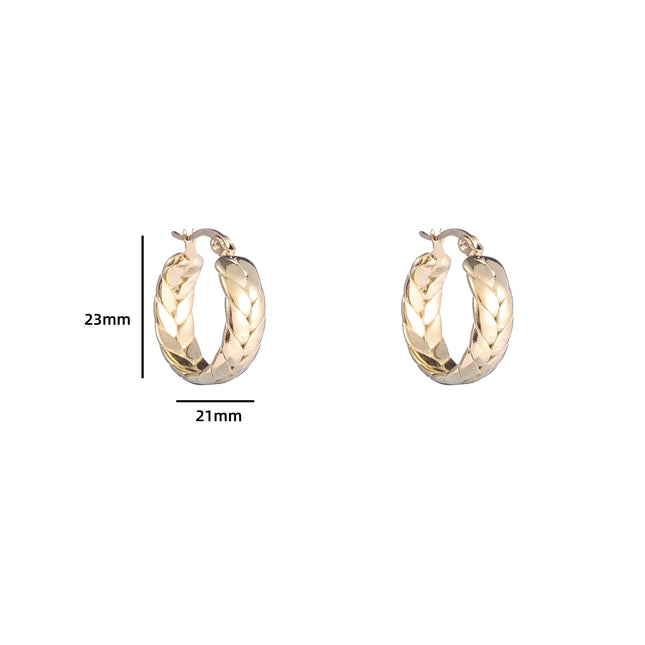 Day & Eve by Go Dutch Label Braided Hoops