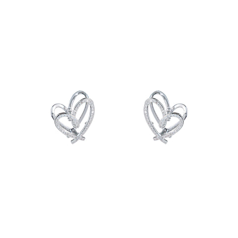 Day & Eve by Go Dutch Label Chrystal Heart Hoops