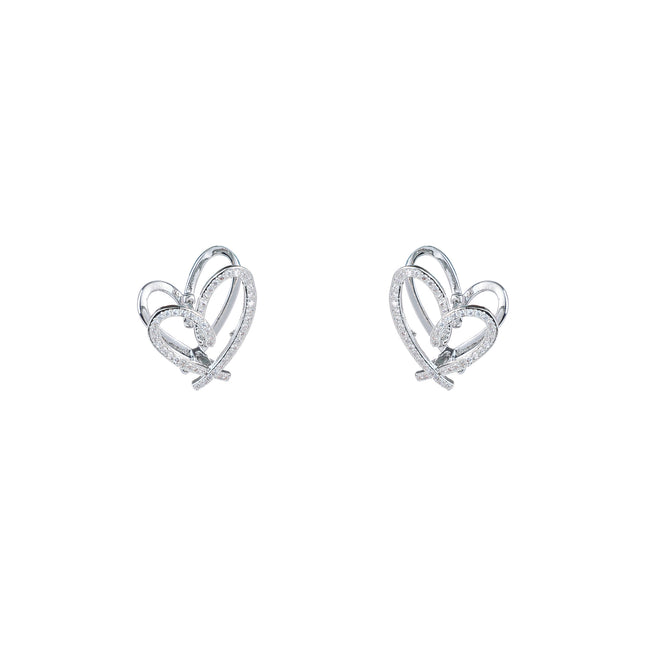 Day & Eve by Go Dutch Label Chrystal Heart Hoops